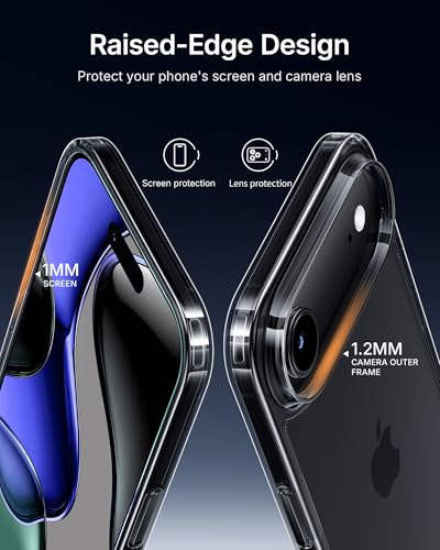 NIMASO for iPhone Air Case Clear, Military Grade Shockproof Drop Protection, Non-Yellowing Slim Thin Phone Cover for iPhone Air, Clear - size: iPhone Air 6.5 inch