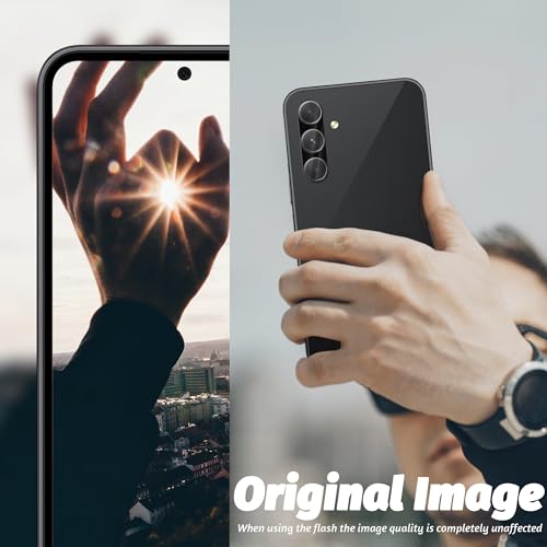Orzero (4 Pack) Camera Lens Protector Compatible for Samsung Galaxy A54 5G, Protector de Cámera Tempered Glass 9 Hardness HD Anti-Scratch Bubble-Free - size: Samsung Galaxy A54 5G