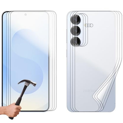 3 Set Tempered Glass Screen Protector for Samsung Galaxy S25 Front and Film Back Bulk