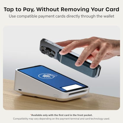Satechi MagSafe Wallet Stand, Card Holder, NFC Pass-Through - color: Dark Blue
