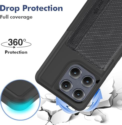 for Motorola Moto G Power 2026 Case Wallet with Card Holder 2025 | Full Body Rugged Protective Phone Cases, Built-in 2 Credit Card Slots, Hidden Magnetic Closure, Military Grade Protection