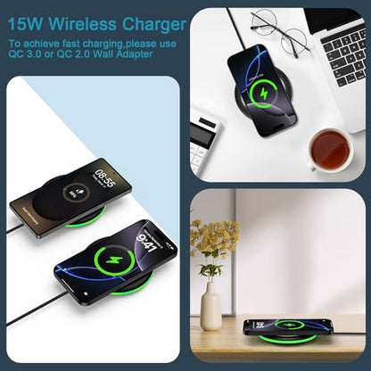15W Samsung Wireless Charger Fast Charging Pad for Samsung Galaxy S26 S25