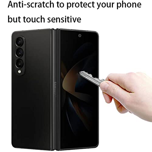 Anti-Spy Anti-Glare Screen Protector Suit for Samsung Galaxy Z Fold 4 5G 2022, Privacy Outer Inner Matte Soft Anti-Scratch Film Anti-Peeping - size: for Z Fold 4
