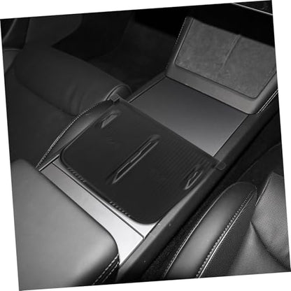 Charging Phone Pad for Skid Silicone Mat for Center Console Upgraded Design for Secure Charging and Interior Aesthetics Black