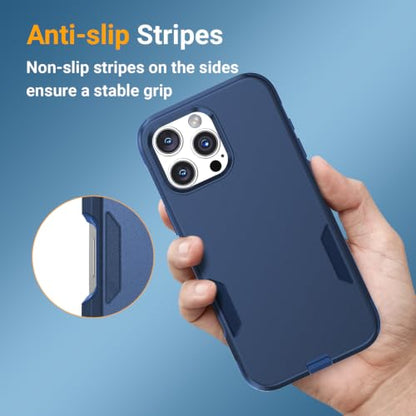 jaroco Magnetic for iPhone 16 Pro Max Case Heavy Duty Rugged Dual-Layer Blue - color: Blue, size: iPhone 16 Pro Max