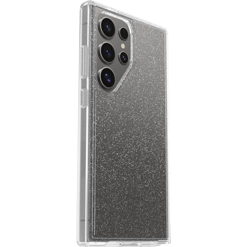 OtterBox Samsung Galaxy S24 Ultra Symmetry Series Clear Case - STARDUST (Clear/Glitter), ultra-sleek, wireless charging compatible, raised edges protect camera & screen - color: Clear/Glitter, style: Samsung Galaxy S24 Ultra