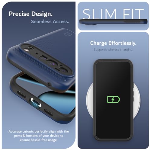 TUDIA MergeGrip [Compatible with Magsafe & Pixelsnap] for Google Pixel 10 Pro XL Case 2025, [Military Grade] Dual-Layer Shockproof Slim Non-Slip Heavy Duty Protective Phone Cases – Indigo Blue - color: Indigo Blue, size: Pixelsnap 10 Pro XL