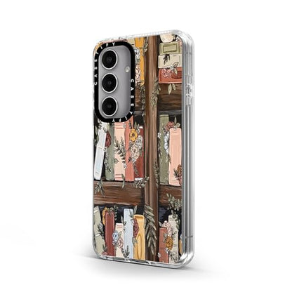 CASETiFY for Galaxy S24 Case - Impact Clear | Not Yellowing | 6.6 ft. Drop Protection | Bookshelf Garden by KT's Canvases | Clear - color: Bookshelf Garden by KT's Canvases, size: Galaxy S24