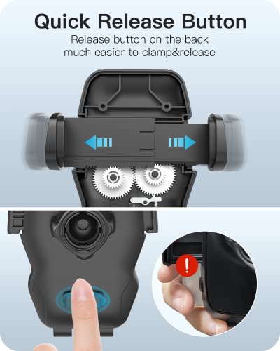 APPS2Car 13" Gooseneck Truck Phone Mount, Suction Cup for Windshield Vent - color: Black