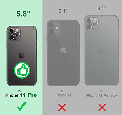 Shields Up for iPhone 11 Pro Case with Card Holder Stand, 5.8", Clear - color: Clear, size: iPhone 11 Pro
