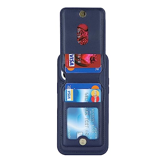 iCoverCase Wallet Case for iPhone 13 Pro Max/12 Pro Max Compatible with MagSafe, Magnetic Detachable Card Slots Holder PU Leather Kickstand Wireless Charging Case 6.7 Inch (Dark Blue) - color: Dark Blue