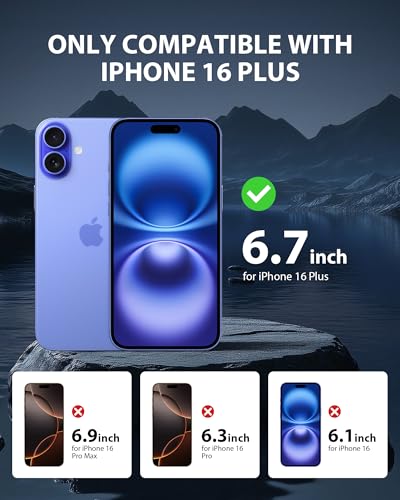 GIGIKISS 2 Pack for iPhone 16 Plus Matte Screen Protector - size: for iPhone 16Plus 6.7 inch - Matte