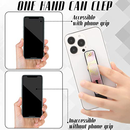 Weewooday 6 Pieces Phone Finger Strap Grip,Soft Color,Marble - color: Soft Color, style: Marble