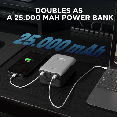 LiTHELi 5.0Ah Lithium Replacement Battery, U20 Series Portable Power Bank, 45W Max, Fast Charge in 2 Hours, LED Realtime Indicators - size: 5.0 Ah