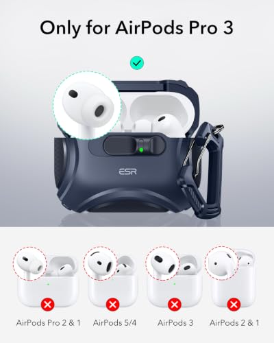 ESR for AirPods Pro 3 Case (2025), Compatible with MagSafe, Blue - color: Blue, size: AirPods Pro 3 Case