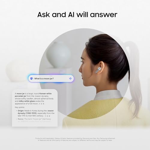 Samsung Galaxy Buds 4 Pro (2026) AI True Wireless Bluetooth Earbuds, White - color: White, style: Buds4 Pro