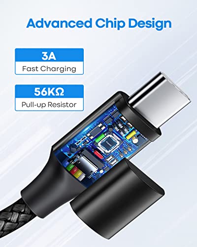 etguuds USB C to USB C Cable 0.5ft, 2-Pack 60W C to C Cable Fast Charging - color: Black, size: 0.5ft