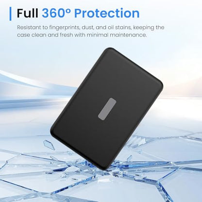Case for TORRAS MiniMag Power Bank 10000mAh,Silicone Protective Cover with Shockproof Bumper,Anti-Fingerprint Dust Resistant,Washable Non-Slip Skin,Charge-Through Cutout,Portable Travel Sleeve,Black - color: Black
