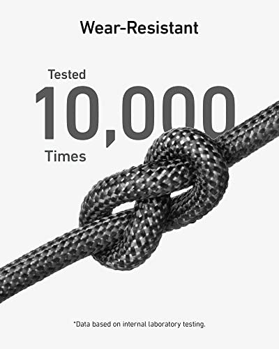 Anker USB C Cable, 240W Type C Fast Charging, USB 2.0 (6 ft, Phantom Black) - size: 6ft