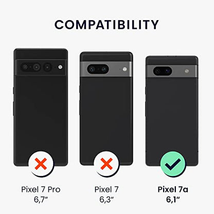 kwmobile Case Compatible with Google Pixel 7a Case - Protective Slim TPU Phone Cover - Soft Matte Finish - Lime Green - color: lime green