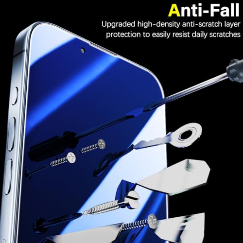 2 Pack Privacy Screen Protector for iPhone 17e/16e/14/13/13 Pro - color: Blue-iPhone 16e