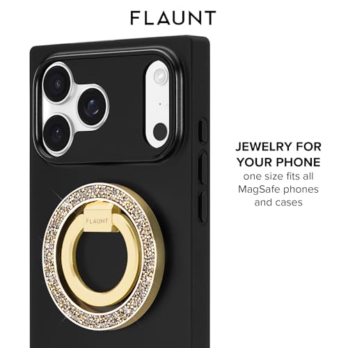 Flaunt MagSafe Phone Ring Holder and Stand - Gold Brilliance - color: Gold Brilliance