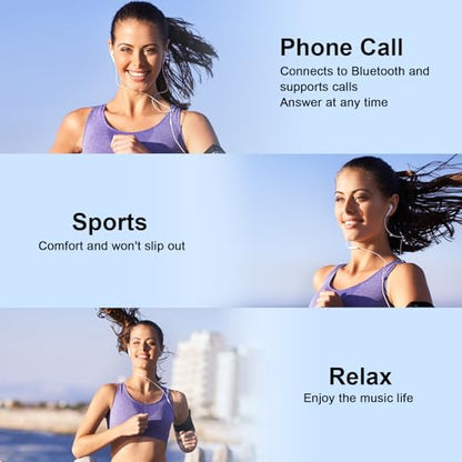 2 Pack Wired Headphones for iPhone Earbuds iPhone 14 Headphones Wired - color: LWhite