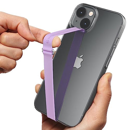 Sinjimoru C-Shaped Clip Finger Phone Grip, Silicone Strap, Lavender 200 - color: Lavender, size: 200