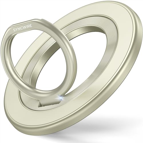 SYNCWIRE for MagSafe Phone Grip, Magnetic Phone Ring Holder - color: Light Yellow