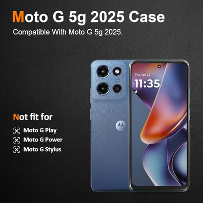 Silicone Clear for Moto G 5g 2025 Case,Ultra Thin with Comfort Grip | Soft Slim-Fit TPU Moto G 5g 2025 Phone Cover,Non-Slip,Shockproof Protection,Scrath-Resistant - size: Moto g 2025