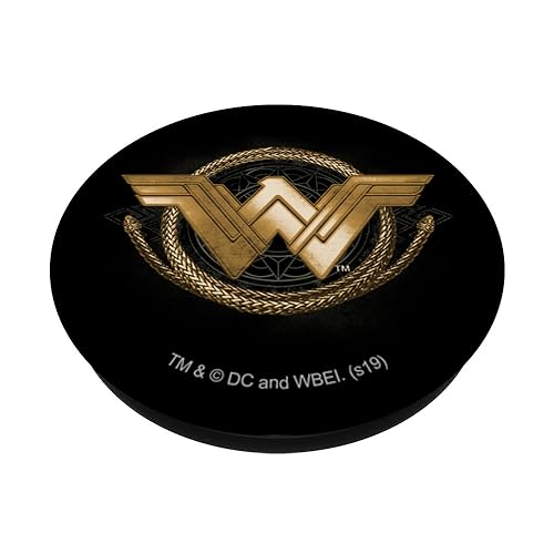 DC Comics Wonder Woman Movie Golden Lasso Logo PopSockets Expandable Phone Grip & Stand - Black - style: Adhesive PopGrip