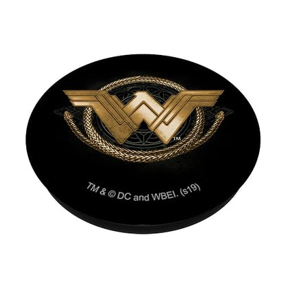 DC Comics Wonder Woman Movie Golden Lasso Logo PopSockets Expandable Phone Grip & Stand - Black - style: Adhesive PopGrip