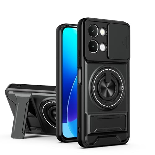 Compatible with Vivo Y31d 4G Case Cover,Compatible with Vivo iQOO Z11x (India) I2507 / T5x 5G V2545 / Y51 Pro 5G with Slide Camera Cover Phone Stand Protective Case Black - color: Black, size: Compatible with Vivo Y31d 4G