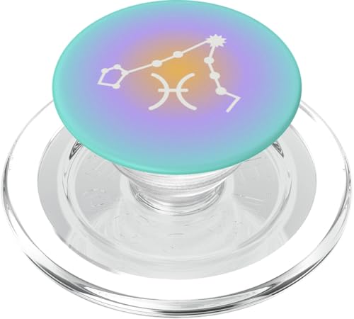 PopSockets Zodiac Phone Grip - Pisces Star Sign PopSockets PopGrip for MagSafe - style: Magnetic PopGrip