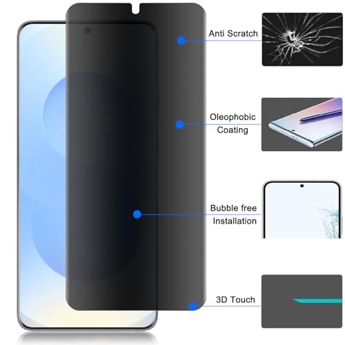 Galaxy S26 Plus Privacy Screen Protector, [Case Friendly] [Support Fingerprint Unlock] [Anti-Spy] Flexible TPU Film for Samsung Galaxy S26 Plus 5G (6.7"), Anti-Scratch, Touch Sensitive - size: for Samsung Galaxy S26 Plus 5G