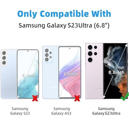 3 Pack Screen Protector Compatible for Samsung Galaxy S23 Ultra 6.8 Inch, HD Flexible Soft TPU Hydrogel Film for Samsung Galaxy S23 Ultra 5G - Support Fingerprint Unlock, High Sensitivity - size: Samsung Galaxy S23 Ultra