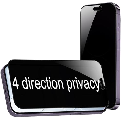 2 Pack 360 Degree Privacy Tempered Glass for iPhone Air Anti-Spy 4 Directions Screen Protector Film 6.5 inch - size: For iPhone Air