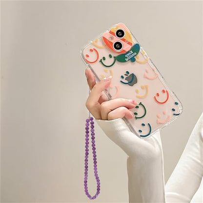 Natural Semi-Precious Gem Stones Beaded Phone Charm - style: Amethyst