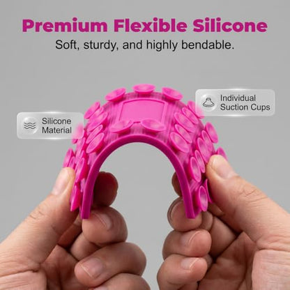 Silicone Phone Stand with Aluminum, Foldable Bendable Adjustable Holder for Desk, Portable Multi-Angle Stand (Coffee) - color: Coffee