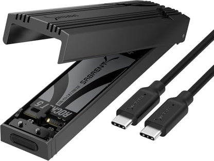 SABRENT USB-C NVMe Enclosure & Reader, M.2 PCIe SSD, 10Gbps (EC-PNVO) - color: CHARCOAL