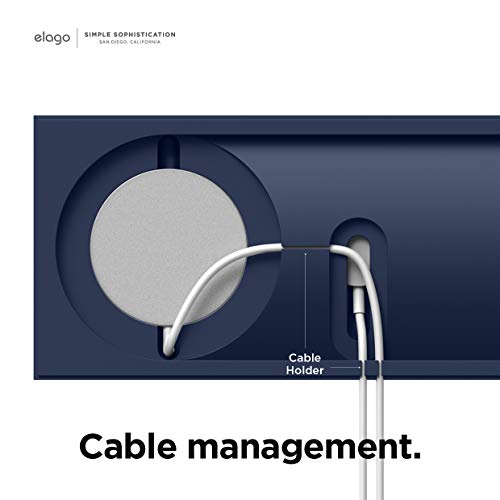 elago Charging Tray Duo for MagSafe & Apple Watch Chargers - color: Jean Indigo