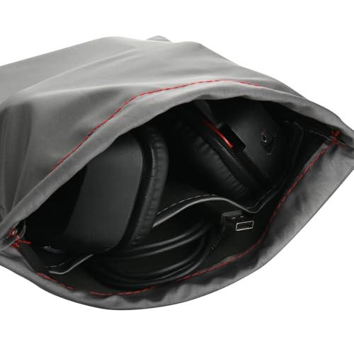 Universal Waterproof Headphone Protection Pouch Bag for Varias Headsets 11" x 9.25" inch Metallic Gray Color - color: 11" x 9.25" Metallic Gray