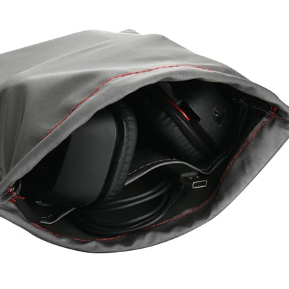 Universal Waterproof Headphone Protection Pouch Bag for Varias Headsets 11" x 9.25" inch Metallic Gray Color - color: 11" x 9.25" Metallic Gray