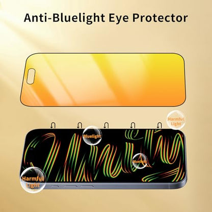 Privacy Screen Protector for iPhone 17 Pro Max 2 Pack (Gold) - color: for iPhone 17 Pro Max (Gold)
