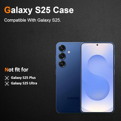 Silicone Clear for Samsung Galaxy S25 Case,Thin with Comfort Grip | Soft Slim-Fit TPU Galaxy S25 Phone Cover,Non-Slip,Shockproof Protection,Scrath-Resistant - size: Galaxy S25