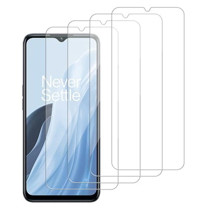 4 Pack Glass Screen Protector Compatible for OnePlus Nord N300 5G / CPH2389 [9H Hardness]-HD Screen Tempered Glass, Scratch Resistant,Easy Install [Case Friendly] - size: OnePlus Nord N300 5G