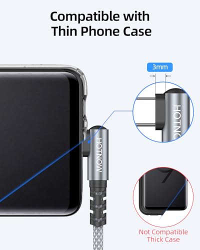 Short Right Angle USB C to USB C Cable 6 inch 3 Pack, PD 65W Fast Charging - color: Grey White, size: 0.5FT