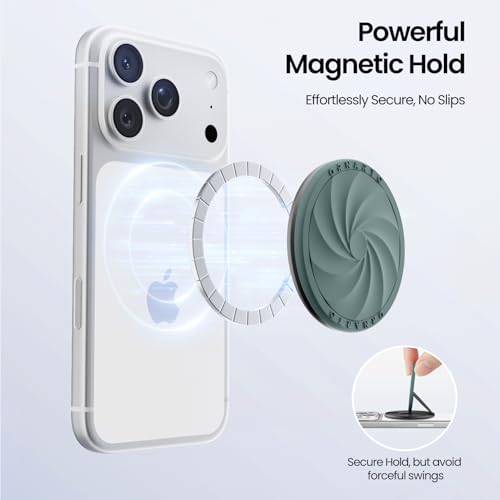 ORNARTO Vortuxe for MagSafe Phone Grip with Kickstand, Pine Green - color: Pine Green