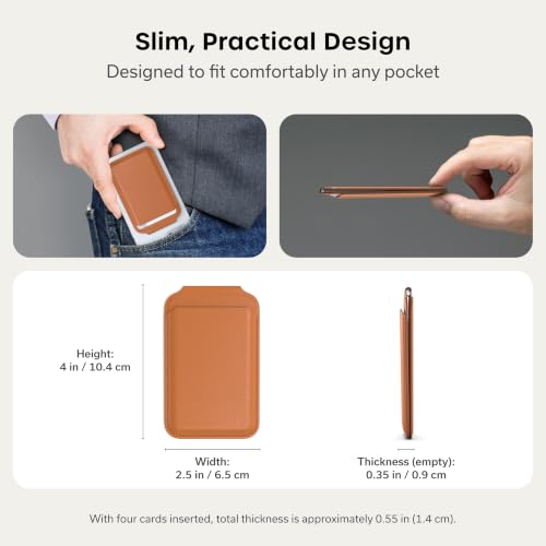 Satechi MagSafe Wallet Stand, Card Holder, NFC Pass-Through - color: Orange