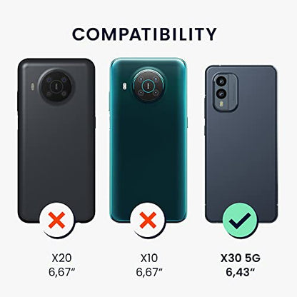 kwmobile Case Compatible with Nokia X30 5G Case - Soft Slim Protective TPU Silicone Cover - Teal Matte